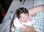 Here she is, our newest granddaughter, Taina Leah, on her birthday, June 25, 2004.