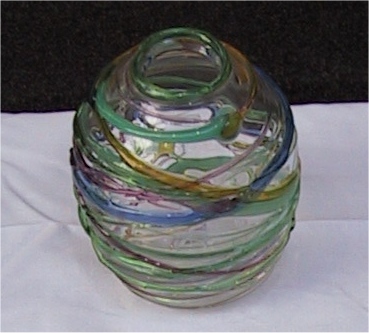 threaded vase