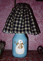 Snowman Lamp
