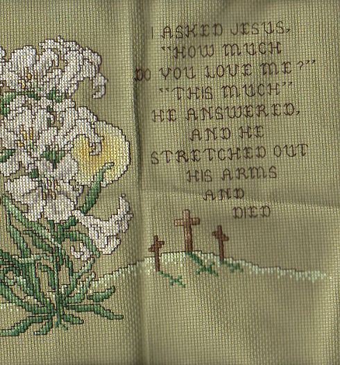 Easter cross stitch
