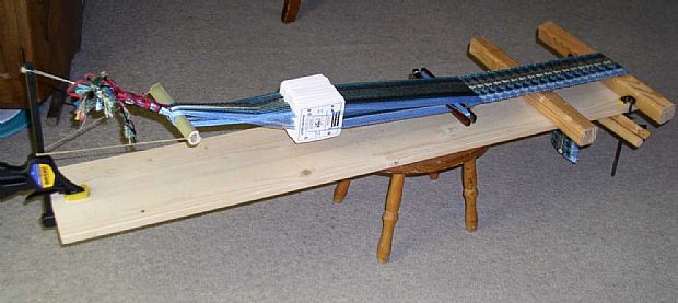 Tablet weaving setup