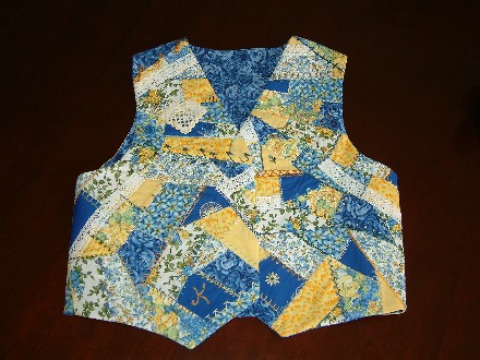 Finished Crazy quilt Vest