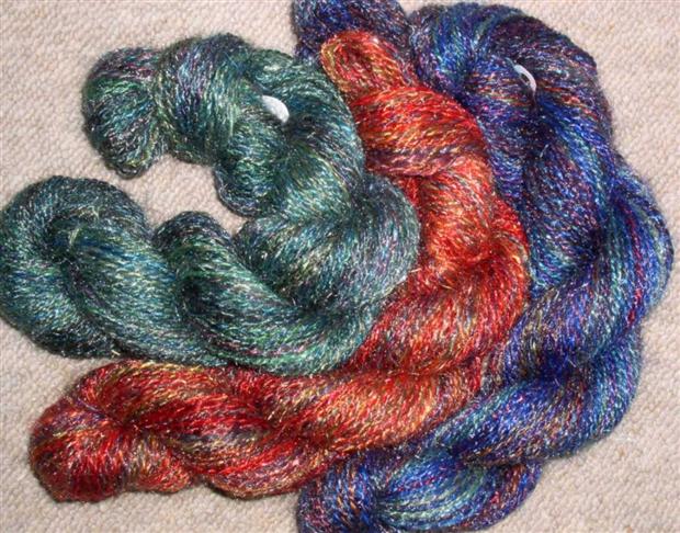 Space-dyed skeins