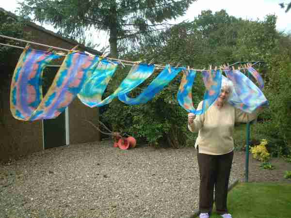 Shibori scarves