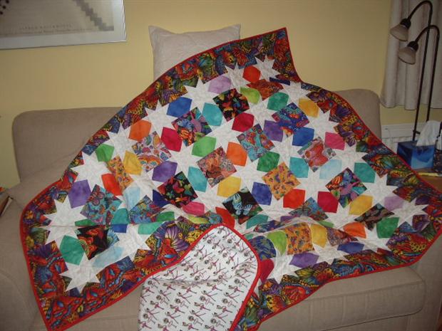 Heather's butterfly quilt