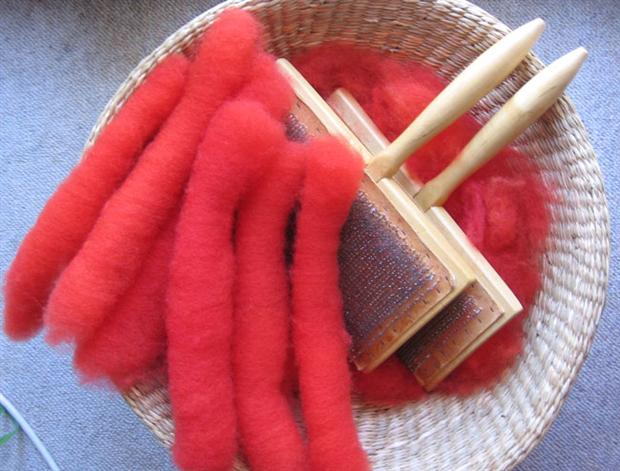 Rustic wool - dyed
