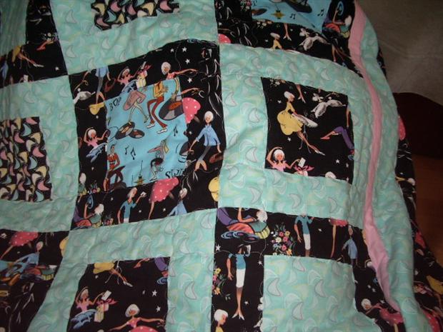 Detail of the 50s quilt