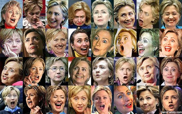 32 visions of Hillary