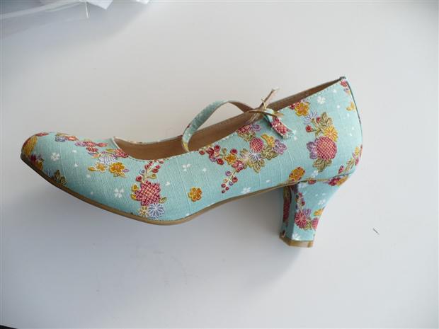 Closeup of Catriona's shoes