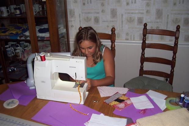 Kaylee sewing Purse Strap