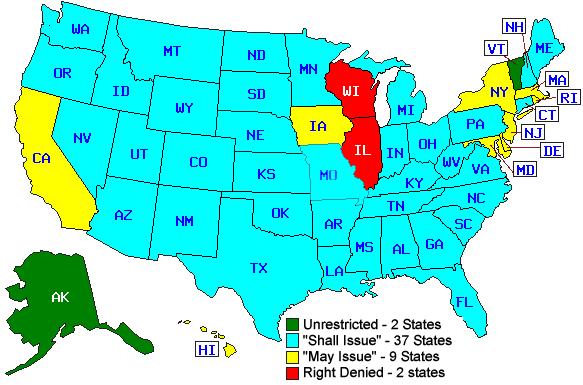 2009 CCW states