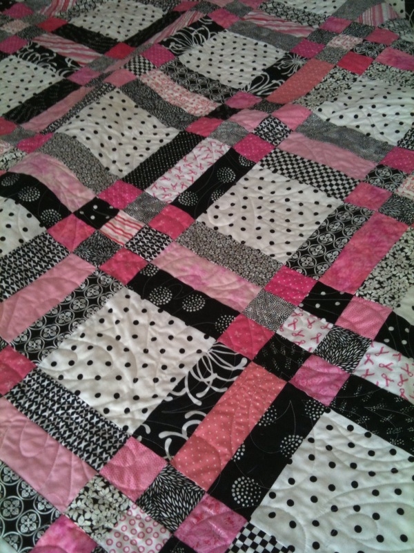Pink & Black Quilt 2
