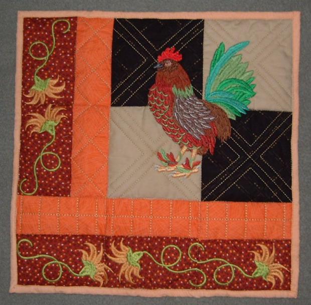 Rooster wall hanging