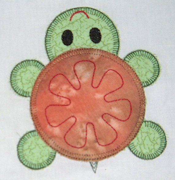 blanket stitch turtle