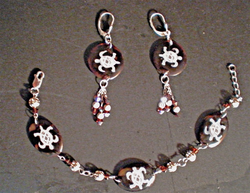 Turtle Bracelet & Earrings