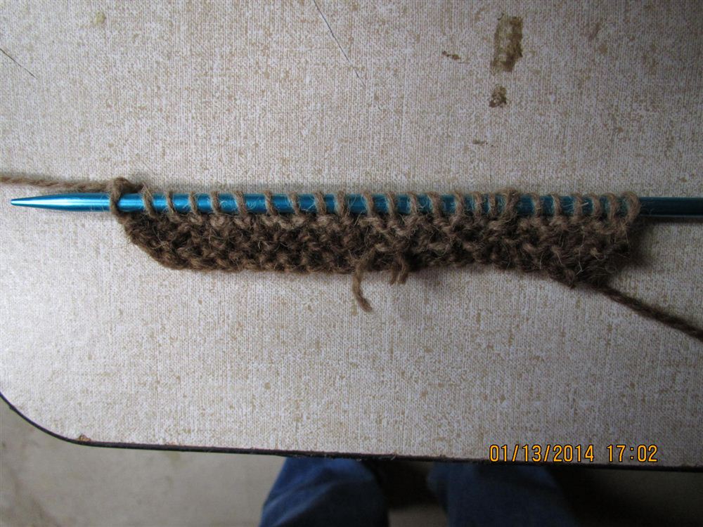 first knitting