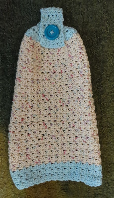 crochet kitchen towel