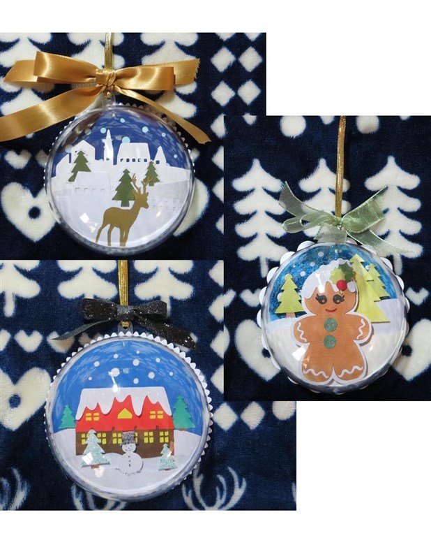 Christmas globe ornaments