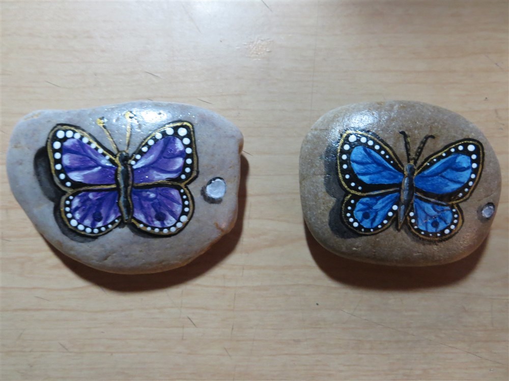 Butterfly rocks