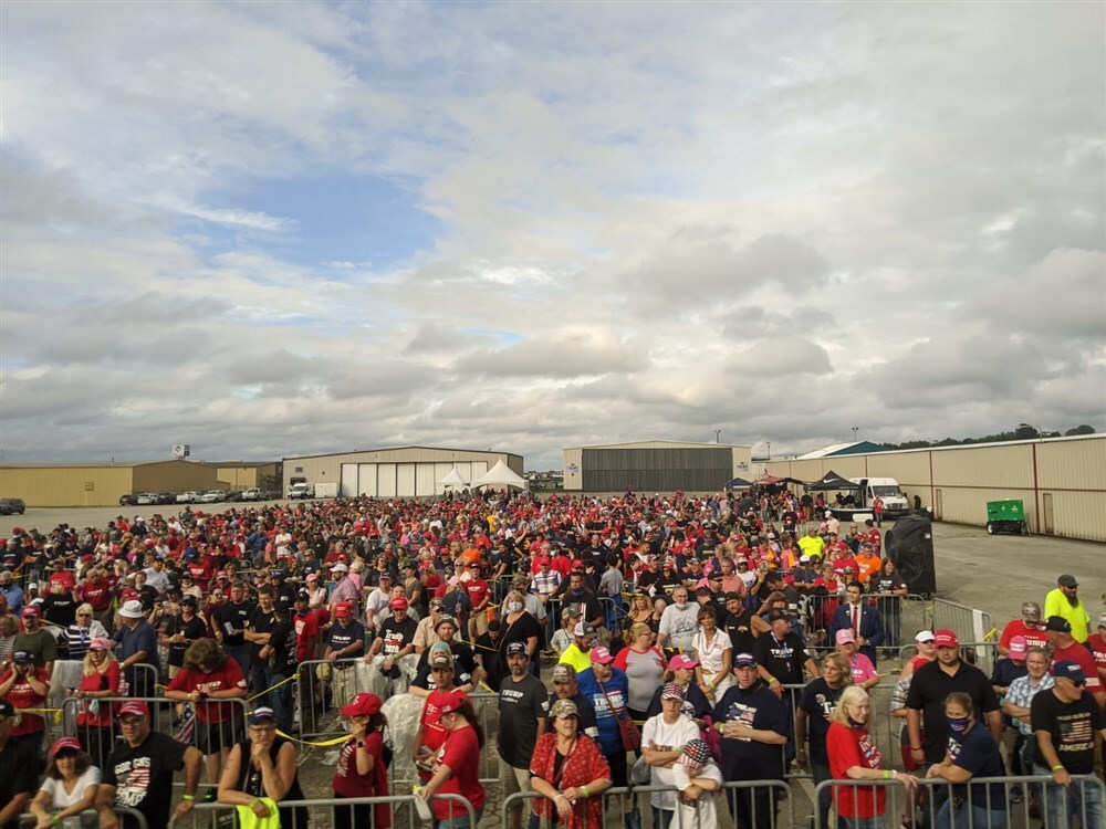 Prez rally crowd at Latrobe, Pa