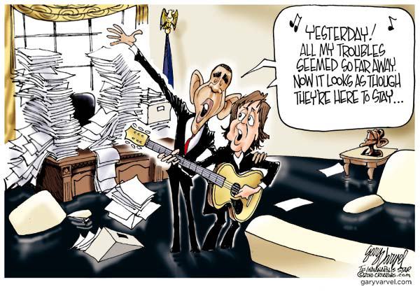 Obama & Paul McCartney duet