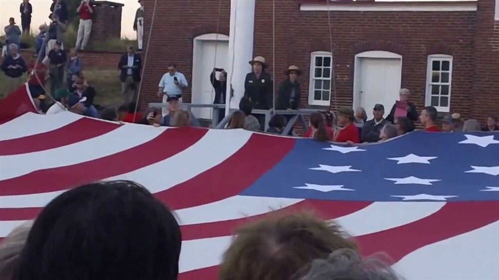 Immense Ft McHenry flag