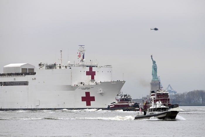 Trump sends NY a hospital ship