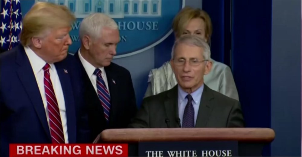 Dr Fauci maskless -- Inconsistent??