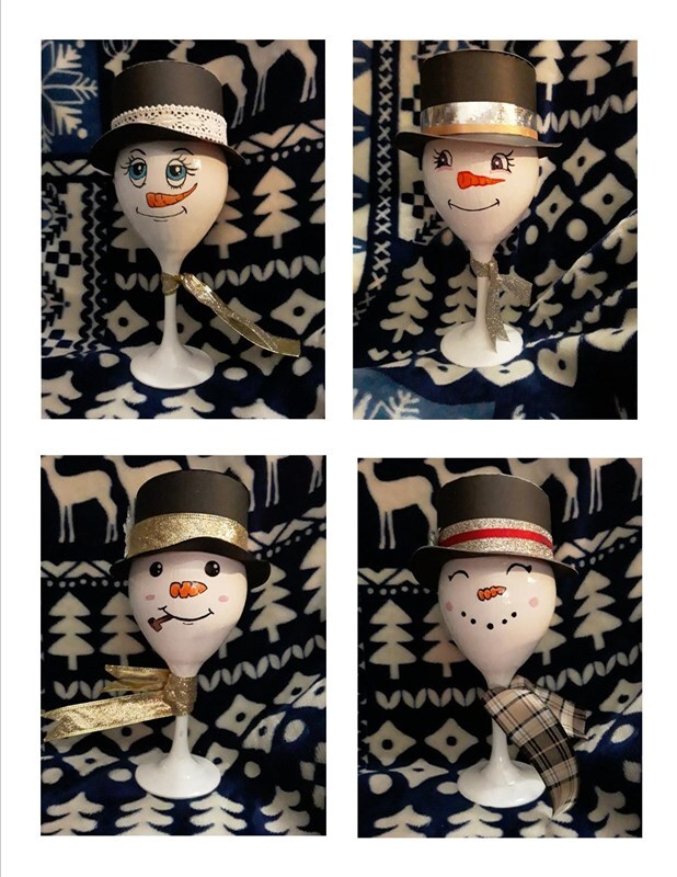 wineglass snowmen