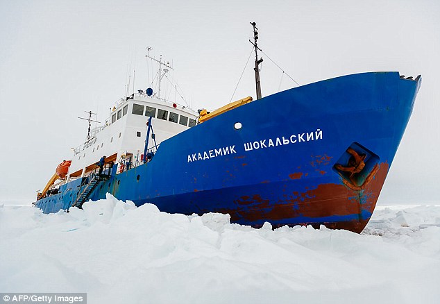 Warmist's ship icebound