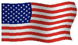 Animated US Flag, medium size