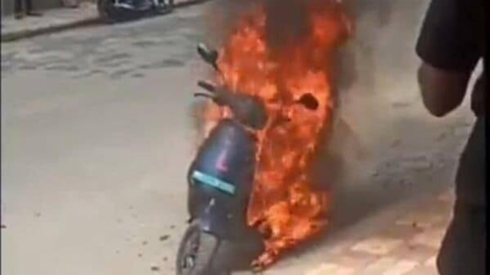Destructive E-bike battery fire