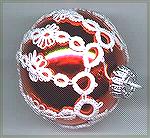 This one is made from splitrings only. Made it some years ago for our tree.
Tatted Tatting Christiane Eichler Holiday Christmas Ornament