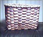 Basket made Sunday at a workshop led by Carol Cypher