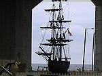 The Betsy, a twin masted sloop.  Model built of steel with working rigging.
