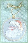 This ornament is Parchment Craft traced with pen and ink and coloured, it’s embossed with special tools. Merry Christmas! Crafted by Wendy Durell.2001 Orn. Swap/Wendy DurellKyra Tenpenny

2001 Ornam