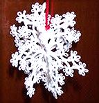 This is another view of the 3 dimensional Tatted Snowflake.  It is tatted in size 20 crochet cotton. It is from Vida Sunderman's bookWendy's Tatted snowflake 2Wendy Durell