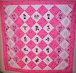 This is a quilt made by my sister's friend for her cousin's daughter. Lynnette's Minnie Mouse QuiltKathyMorgret