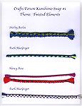 These are the braids exchanged in our forum's first kumihimo swap.  The theme was "Twisted Elements".Kumihimo Swap 1 Braids!RuthMacGregor
