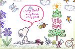 Barb Efflandt stamped Snoopy on plain white postcard.  Joan Petty completed the scene and returned card to Barb

P'card Swap-July 2002
Joan Petty
