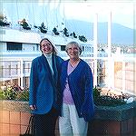 As promised too, here are, from left: Anne S. and Joyce N. showing off their gourgeous tencel jackets right after the reunion dinner. We really needed a walk after that meal!!Forum Dinner-Convergence 