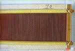 This is the wooden reed I recently won on ebay. It''s really cool - 23 dents per inch, and all wood except for the wrapping material. I'd love to know where it came from, but the seller didn't know - 
