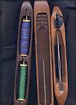 Several of my weaving shuttles. From left to right: the Bluster Bay double, the Bluster Bay end feed, and the AVL end feed.Some Weaving ShuttlesDebbie Rindfleisch