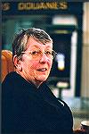 Nancy Rose enjoying a cuppa in the Vancouver, B.C. train station.  Complex Weavers Seminars 2002.Nancy RoseRuthMacGregor