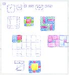 This is just some ideas for using Weavette squares and rectangle shapes in quilt square type blocks.  They are just doodles but its some ideas for using the current Weavettes available.Weavette patchw