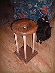Ans`s Marudai. Made out of walnut by Shirleys` husband Peter.Marudai.AnsDrost