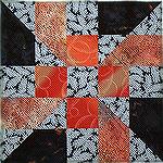 Lynn's Crazy House QCISter's December block of the month Quilt block. Dec. BOM2Lynn Blake