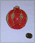 Ornament by Anne Roza for our 2002 Holiday Ornament Swap.  Knitted from a kit by Ornamental Knits.Anne Roza ornament 2002ChristinaNorton
