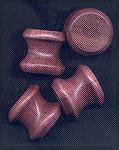 This is a scan of the beautiful purpleheart kumihimo bobbins I received from Shirley Berlin, made by her husband Peter.