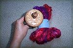 Lacewood Spindle had to come home with me to go with the yummie red and purple roving.